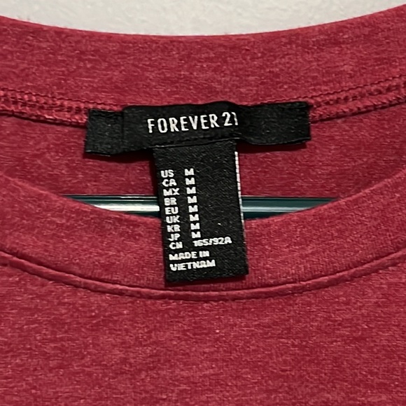 Forever 21 Red Sporty T-shirt Dress - Picture 2 of 4